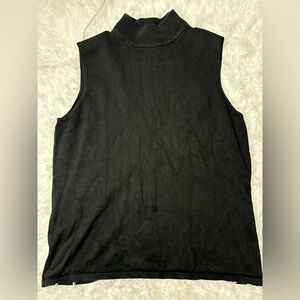 Josephine Chaus Silk blend Black Sleeveless Top